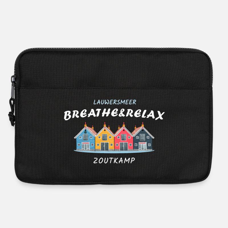 Zoutkamp, Groningen, Niederlande, bunte Häuser - Laptoptasche 13" - Schwarz