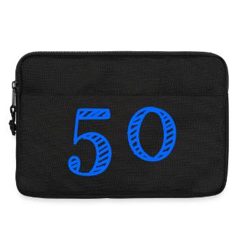 50. 50 JAHRE. 50-JÄHRIGES JUBILÄUM. 50-JÄHRIGES JUBILÄUM. - Laptoptasche 13" - Schwarz - Vorne
