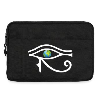 Regard sur le monde (blanc) - Sacoche pour ordinateur portable 13 pouces - noir - Devant
