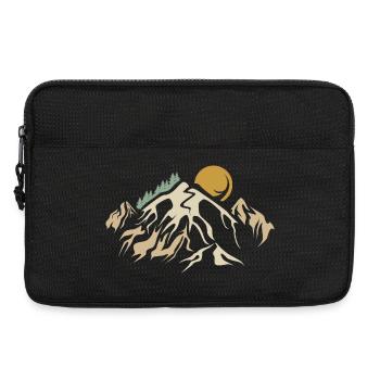 retro Berge Landschaft Natur vintage Berg wandern - Laptoptasche 13" - Schwarz - Vorne