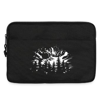 Forest Moon Explosion Tree Nature Illustration Logo - Laptop bag 13" - black - Front