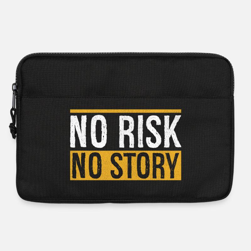 no risk no story - Laptoptasche 13" - Schwarz