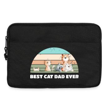 Best Cat Dad Cats Dad Vintage Cat Lover - Laptop bag 13" - black - Front