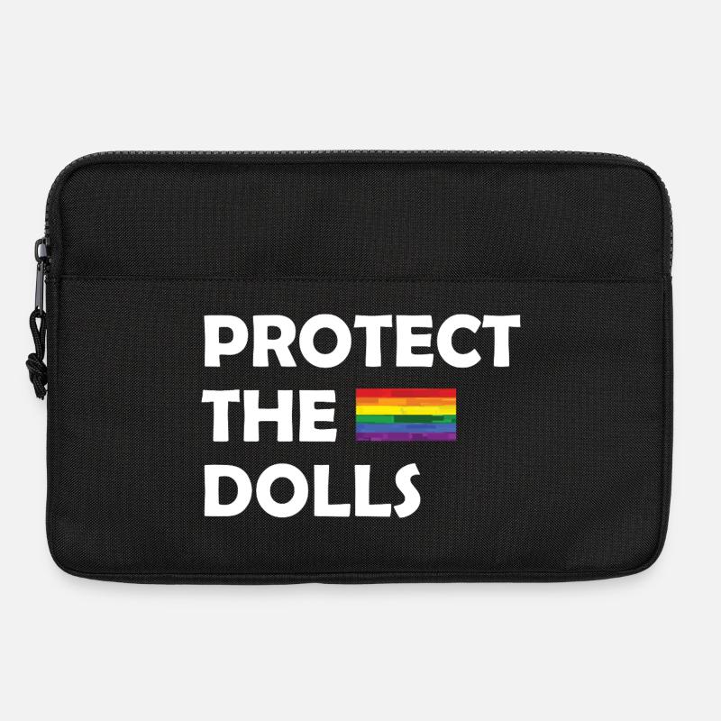 PROTECT THE DOLLS flag small - Laptoptasche 13" - Schwarz