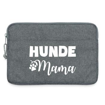 Chien amoureux Maman Motif - Sacoche pour ordinateur portable 13 pouces - gris chiné - Devant