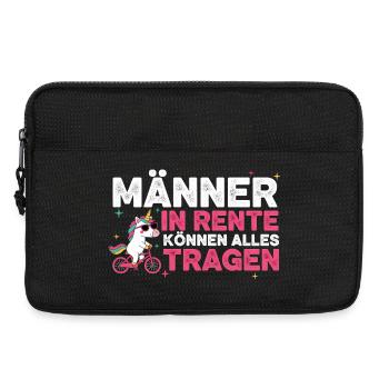 Rentner Einhorn Lustiger Spruch Rente Ruhestand - Laptoptasche 13" - Schwarz - Vorne