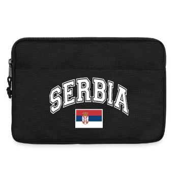 Serbie - Sacoche pour ordinateur portable 13 pouces - noir - Devant