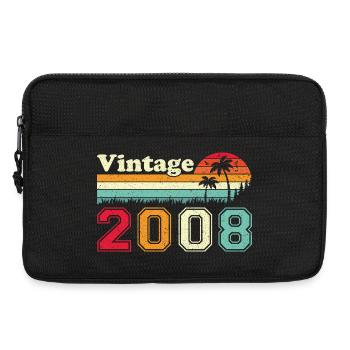 2008 Vintage Retro Geburtstagsgeschenk - Laptoptasche 13" - Schwarz - Vorne