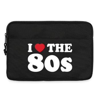 I Love The 80s Rétro - Sacoche pour ordinateur portable 13 pouces - noir - Devant