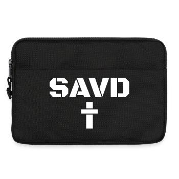 Erlöstes Kreuz Bibel Christlicher Glaube Jesus Erl - Laptoptasche 13" - Schwarz - Vorne