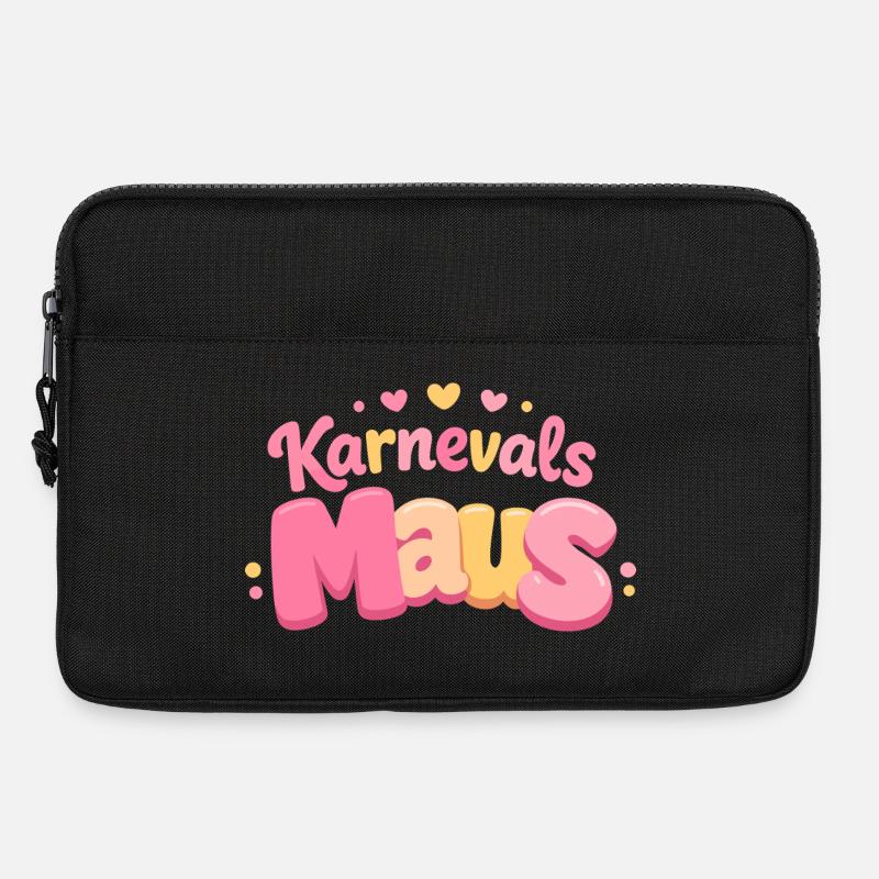 Karnevalsmaus Kölsche Mädsche – Karneval Köln - Laptoptasche 13" - Schwarz