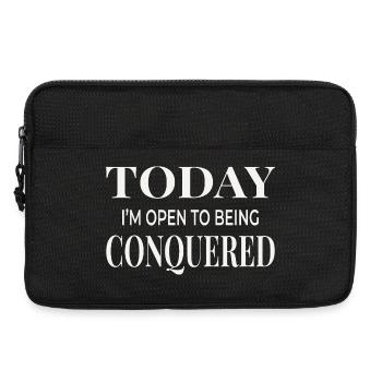 Today I’m Open to Being Conquered - Laptop bag 13" - black - Front