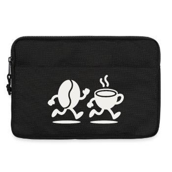 Caffeine Sprint : course aux haricots et aux tasses - Sacoche pour ordinateur portable 13 pouces - noir - Devant