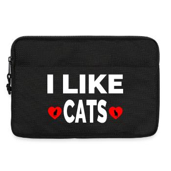 Katzen - Laptoptasche 13" - Schwarz - Vorne