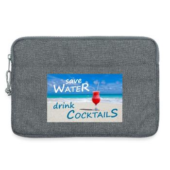 Cocktails - Laptop bag 13" - heather grey - Front