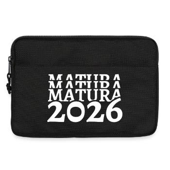 Matura 2026 Schulende Schulabschluss Gymnasium - Laptoptasche 13" - Schwarz - Vorne