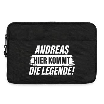 Andreas Here comes the legend - Laptop bag 13" - black - Front