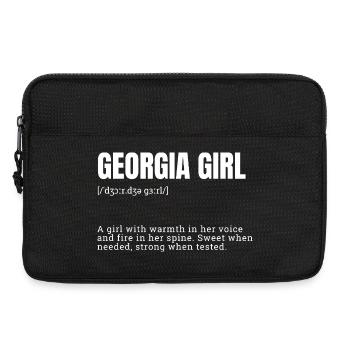 Chaleur et force de Georgia Girl - Sacoche pour ordinateur portable 13 pouces - noir - Devant