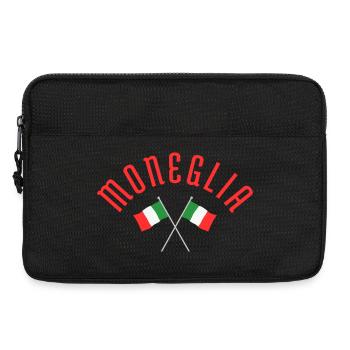 Drapeaux italiens de Moneglia Emblème croisé - Sacoche pour ordinateur portable 13 pouces - noir - Devant