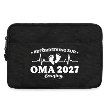 Beförderung zur Oma 2027 Loading Geschenk - Laptoptasche 13" - Schwarz - Vorne
