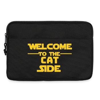Willkommen auf der Katzenseite - Laptoptasche 13" - Schwarz - Vorne