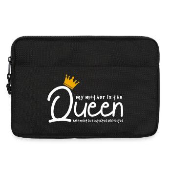 My Mother Is The Queen Funny Sarcastic Quote  - Laptop bag 13" - black - Front