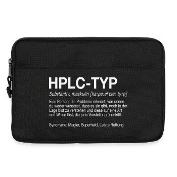 High Performance Liquid Chromatography HPLC Typ - Laptoptasche 13" - Schwarz - Vorne