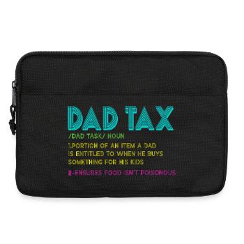 Papa-Steuer-Snack-Regel - Laptoptasche 13" - Schwarz - Vorne