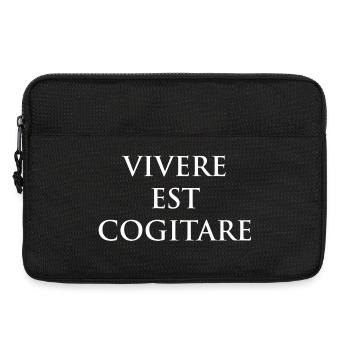 Vivere Est Cogitare Tee - Sacoche pour ordinateur portable 13 pouces - noir - Devant