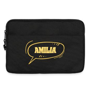 Comic Amilia - Laptoptasche 13" - Schwarz - Vorne