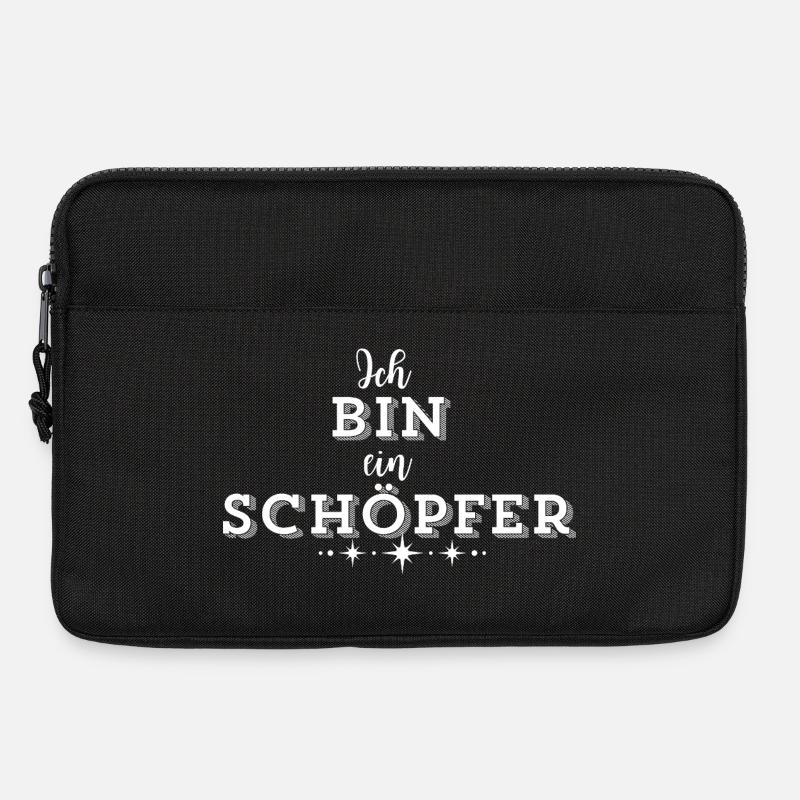 SCHÖPFERKRAFT – Deine Statement Mode - Laptoptasche 13" - Schwarz