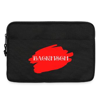 Backfisch - Wortschätze - vergessene Wörter - Laptoptasche 13" - Schwarz - Vorne