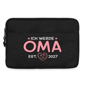 Ich werde Oma 2027 – Stolze Großmutter - Laptoptasche 13" - Schwarz - Vorne