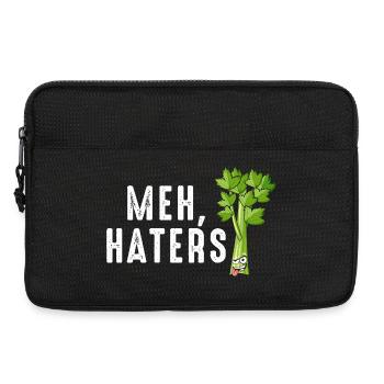 Meh Celery Haters Tee - Laptop bag 13" - black - Front