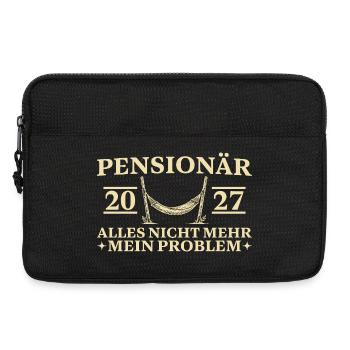 Pensionär 2027 Nicht mehr mein Problem Hängematte - Laptoptasche 13" - Schwarz - Vorne
