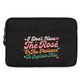 Je n’ai pas la patience d’expliquer ça - Sacoche pour ordinateur portable 13 pouces - noir - Devant