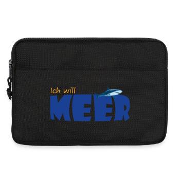 ICH WILL MEER - Laptoptasche 13" - Schwarz - Vorne
