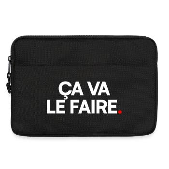 Ça va le faire - Sacoche pour ordinateur portable 13 pouces - noir - Devant