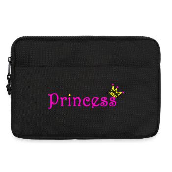 Prinzessin Glitzer Krone - Laptoptasche 13" - Schwarz - Vorne