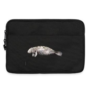 Manati - Manatee - Lamantin - Sacoche pour ordinateur portable 13 pouces - noir - Devant