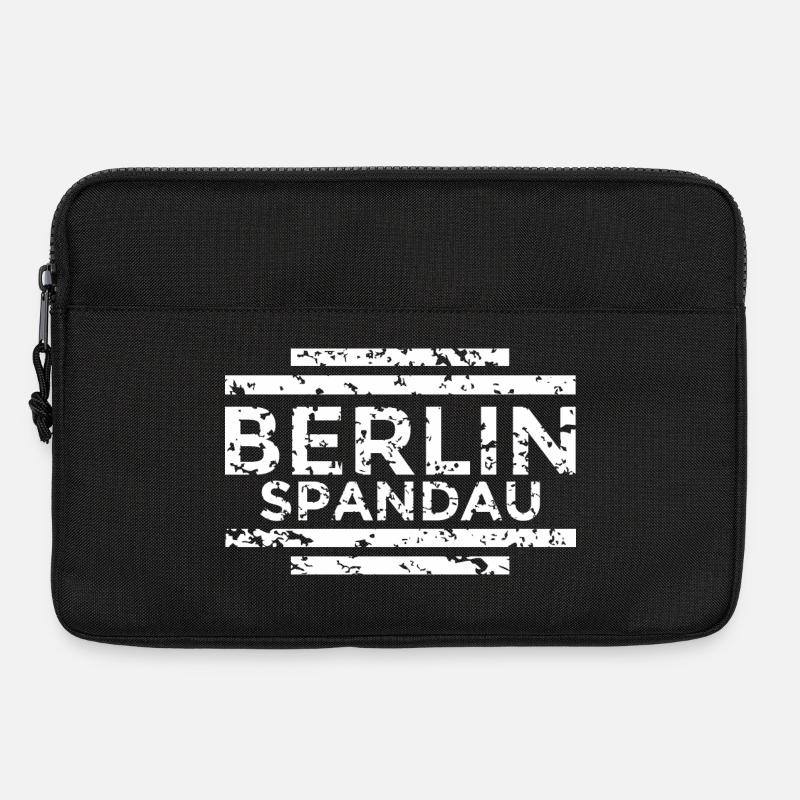 Berlin Spandau (Vintage/Weiß) - Laptoptasche 13" - Schwarz