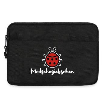 Modschegiebchen Marienkäfer Sächsisch Dialekt - Laptoptasche 13" - Schwarz - Vorne