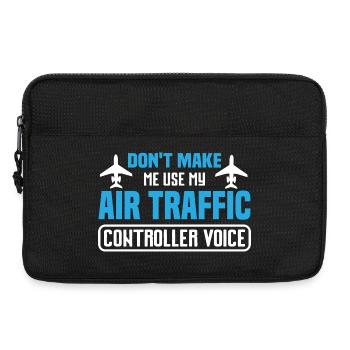 Humorous aircraft design for flight enthusiasts - Laptop bag 13" - black - Front