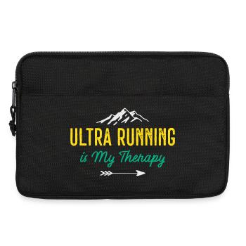 Ultra Running is My Therapy - Laptop bag 13" - black - Front