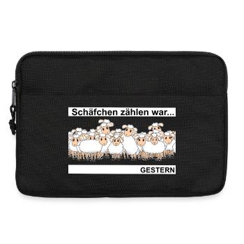 Schäfchen zählen - Laptoptasche 13" - Schwarz - Vorne