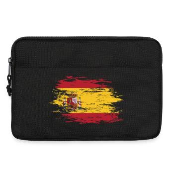 Spanien Flagge used - Laptoptasche 13" - Schwarz - Vorne