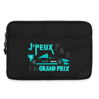 J'peux pas j'ai grand prix cadeau course voiture - Sacoche pour ordinateur portable 13 pouces - noir - Devant
