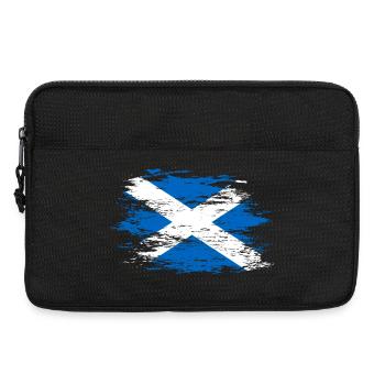 Schottland Flagge used - Laptoptasche 13" - Schwarz - Vorne