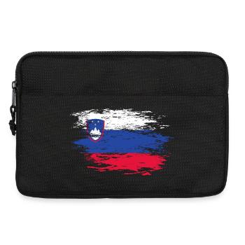 Slovenia Flag used - Laptop bag 13" - black - Front