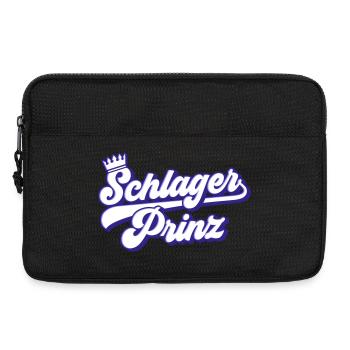 Schlager Prinz | Farben änderbar - Laptoptasche 13" - Schwarz - Vorne